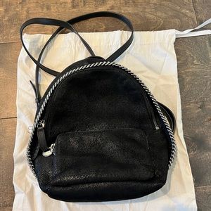 Stella McCartney Falabella Front Zip Backpack Shaggy Deer Mini